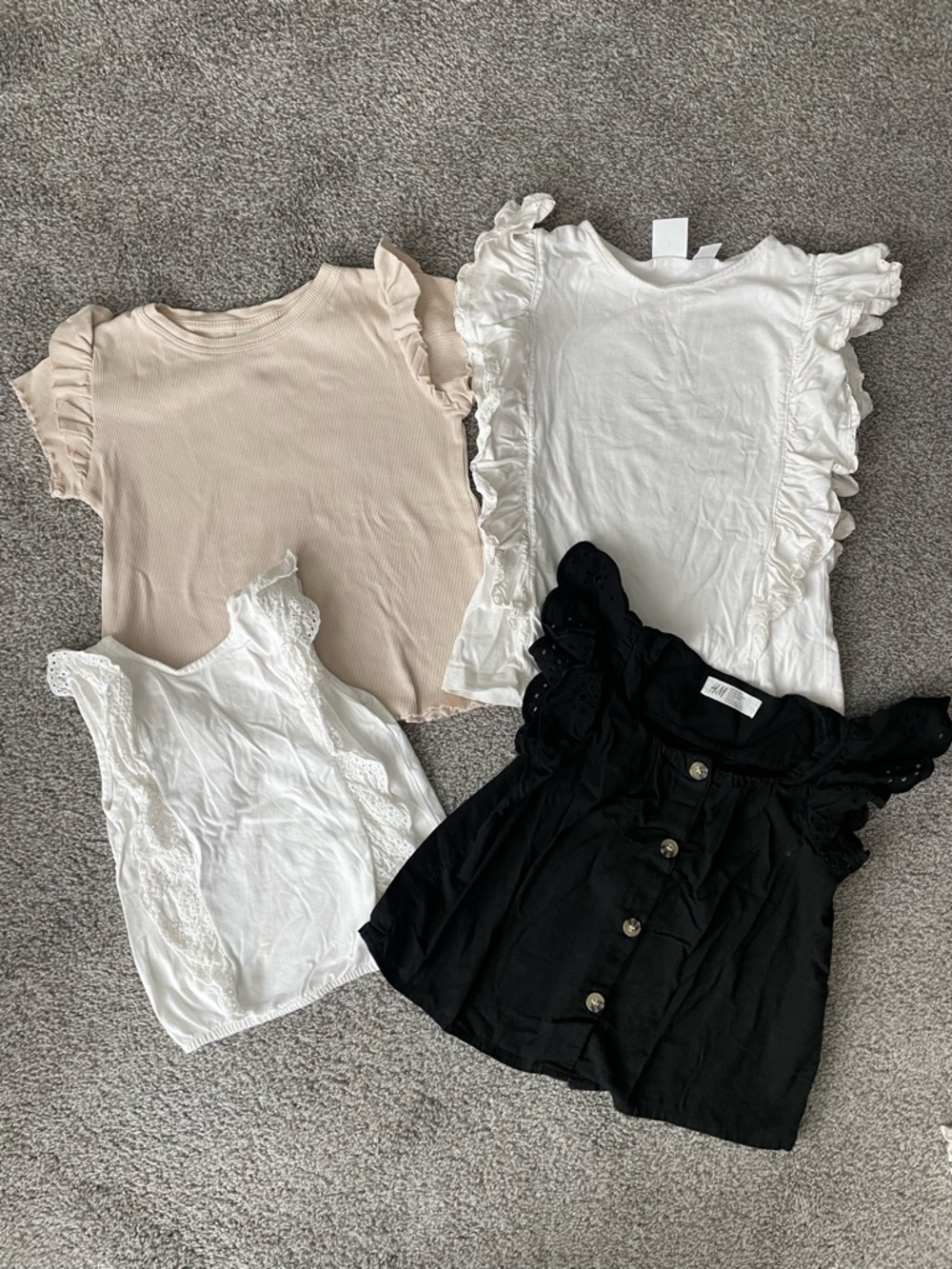Girl neutral colors top bundle